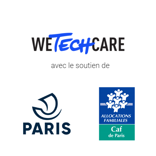 Logo WeTechCare Ville de Paris Caf